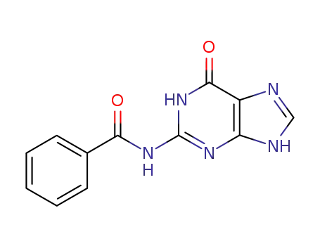 Molecular Structure of 21323-87-5 (N-(1,6-DIHYDRO-6-OXOPURIN-2-YL)-BENZAMIDE)