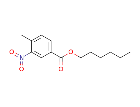 Molecular Structure of 59383-31-2 (hexyl 4-methyl-3-nitrobenzoate)