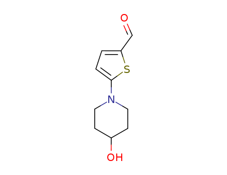 5-(4-hydroxypiperidino)-2-thiophenecarbaldehyde cas no. 207290-72-0 97%