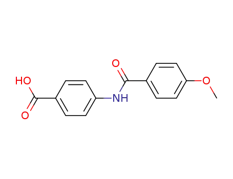 Molecular Structure of 28547-12-8 (4-(4-METHOXY-BENZOYLAMINO)-BENZOIC ACID)