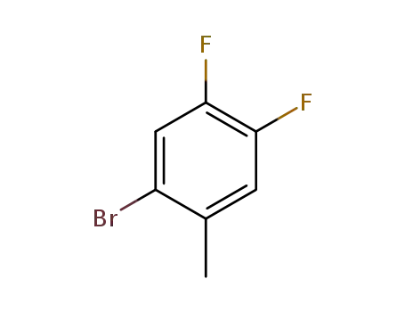 Molecular Structure of 875664-38-3 (1-BROMO-4,5-DIFLUORO-2-METHYL-BENZENE)