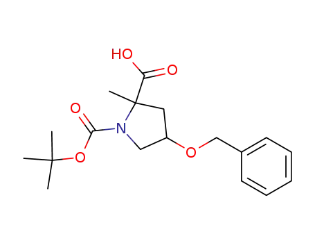 Molecular Structure of 54631-81-1 (BOC-HYP(BZL)-OH)