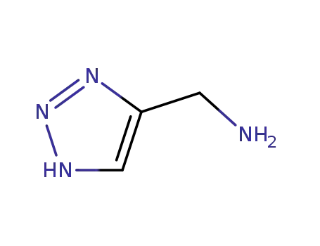 Molecular Structure of 118724-05-3 (1H-[1,2,3]TRIAZOL-4-YLMETHYLAMINE HCL)