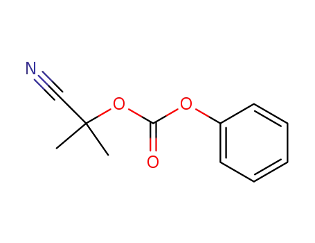 Molecular Structure of 130312-20-8 (1-cyano-1-methyl-ethylphenylcarbonate)