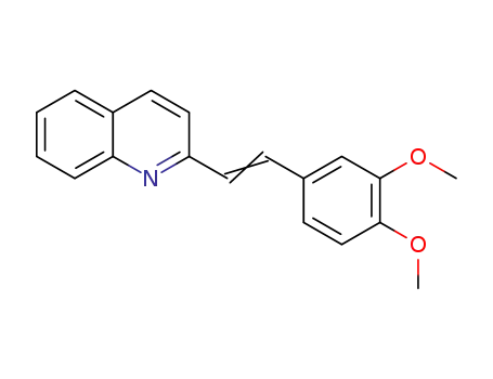 Molecular Structure of 75903-25-2 (2-[2-(3,4-dimethoxyphenyl)ethenyl]quinoline)