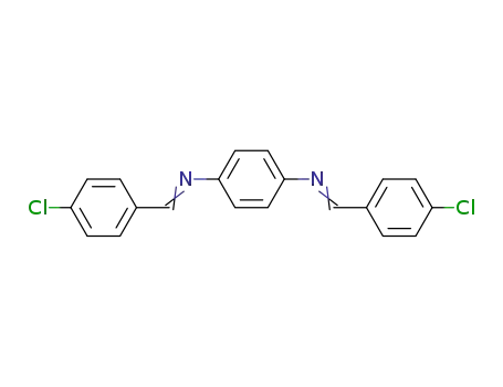 Molecular Structure of 17866-87-4 (1,4-Benzenediamine,N1,N4-bis[(4-chlorophenyl)methylene]-)