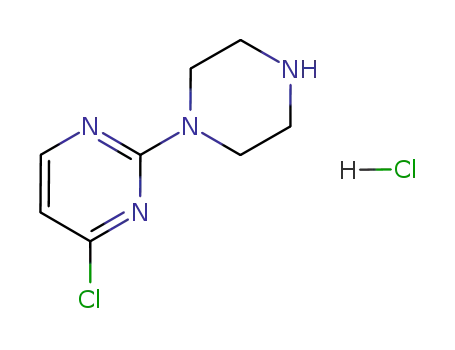 Molecular Structure of 634469-41-3 (4-Chloro-2-piperazin-1-yl-pyrimidine hydrochloride)