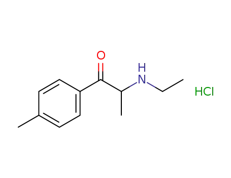 Molecular Structure of 1266688-86-1 (rac-N-Ethyl-4-Methyl Cathinone Hydrochloride)