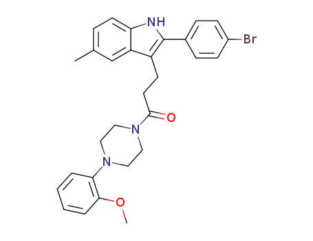 Piperazine,
1-[3-[2-(4-bromophenyl)-5-methyl-1H-indol-3-yl]-1-oxopropyl]-4-(2-meth
oxyphenyl)-