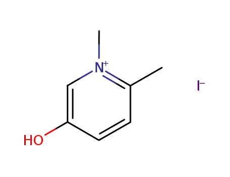 Molecular Structure of 59344-35-3 (Pyridinium, 5-hydroxy-1,2-dimethyl-, iodide)