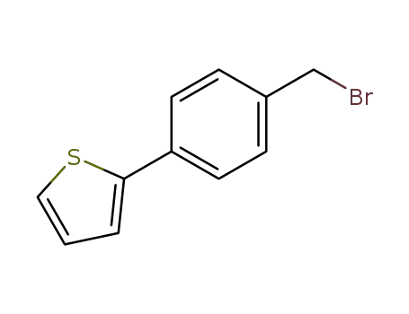 Molecular Structure of 81443-46-1 (2-[4-(BROMOMETHYL)PHENYL]THIOPHENE)