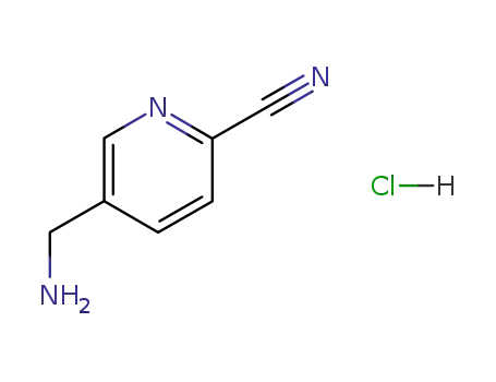 Molecular Structure of 182159-40-6 (5-(aMinoMethyl)pyridine-2-carbonitrile)