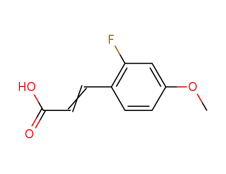 Molecular Structure of 682805-00-1 (2-Fluoro-4-methoxycinnamic acid)
