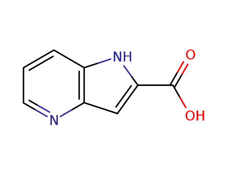 Molecular Structure of 17288-35-6 (1H-Pyrrolo[3,2-b]pyridine-2-carboxylic acid)