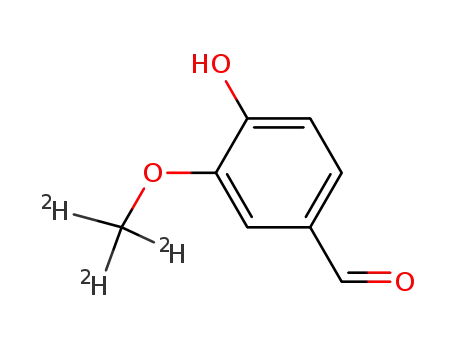 Molecular Structure of 74495-74-2 (4-HYDROXY-3-METHOXYBENZALDEHYDE-D3)