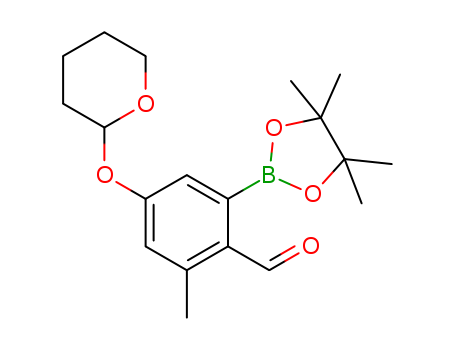 2-Methyl-4-((tetrahydro-2H-pyran-2-yl)oxy)-6-(4,4,5,5-tetraMethyl-1,3,2-dioxaborolan-2-yl)benzaldehyde(1265359-19-0)