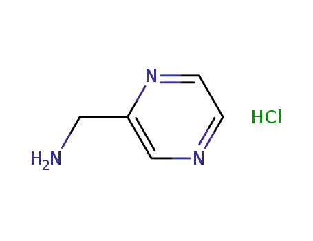 Molecular Structure of 39204-49-4 ((PYRAZIN-2-YL)METHANAMINEHYDROCHLORIDE)
