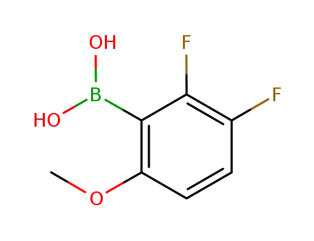 Molecular Structure of 957061-21-1 (2,3-Difluoro-6-methoxyphenylboronic acid)