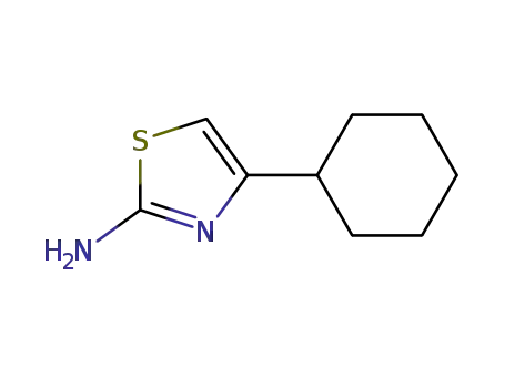 Molecular Structure of 7496-55-1 (4-CYCLOHEXYL-1,3-THIAZOL-2-AMINE)