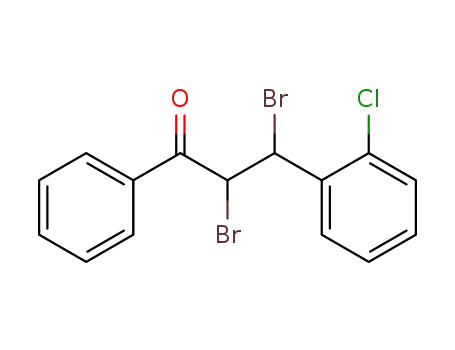 Molecular Structure of 38895-97-5 (1-Propanone, 2,3-dibromo-3-(2-chlorophenyl)-1-phenyl-)