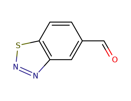 Molecular Structure of 394223-15-5 (1,2,3-Benzothiadiazole-5-carboxaldehyde)