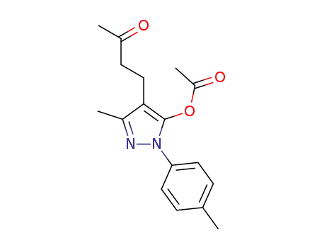 3-methyl-4-(3-oxobutyl)-1-(p-tolyl)-1H-pyrazol-5-yl acetate