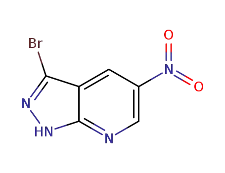 Molecular Structure of 1186608-83-2 (3-BroMo-5-nitro-1H-pyrazo...)