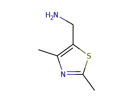 Molecular Structure of 165736-07-2 (1-(2,4-dimethyl-1,3-thiazol-5-yl)methanamine)