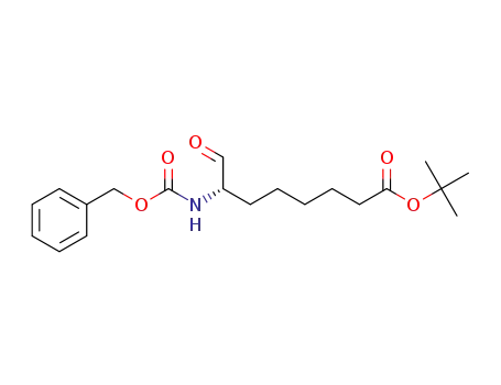 Molecular Structure of 1609191-03-8 ((S)-tert-butyl 7-(((benzyloxy)carbonyl)amino)-8-oxooctanoate)