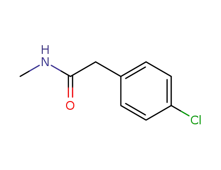 Molecular Structure of 60336-41-6 (2-(4-chlorophenyl)-N-methylacetamide)