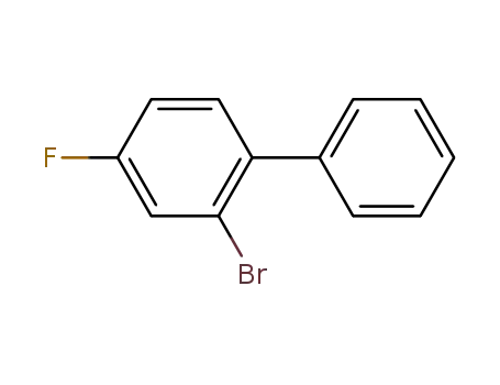 Molecular Structure of 53591-98-3 (2-bromo-4-fluoro-1,1'-biphenyl)