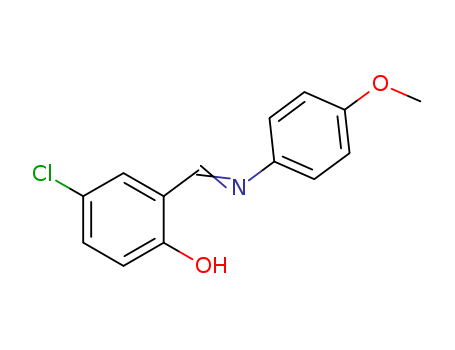Molecular Structure of 100542-74-3 (Phenol, 4-chloro-2-[[(4-methoxyphenyl)imino]methyl]-)