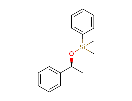 Molecular Structure of 42068-09-7 (Silane, dimethylphenyl(1-phenylethoxy)-, (S)-)