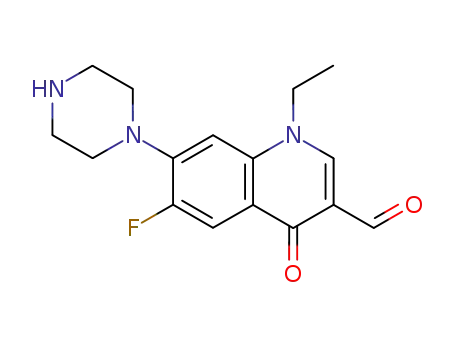 1-ethyl-6-fluoro-3-formyl-1,4-dihydro-4-oxo-7-piperazinylquinoline