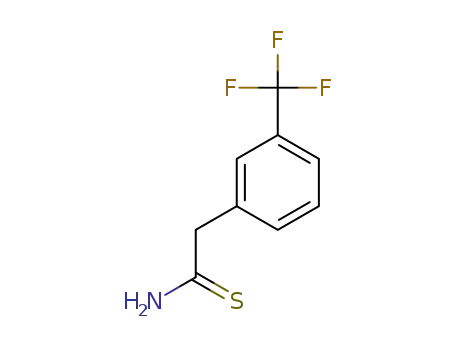 Molecular Structure of 952182-78-4 (2-[3-(Trifluoromethyl)phenyl]ethanethioamide, 3-(2-Amino-2-thioxoethyl)benzotrifluoride)
