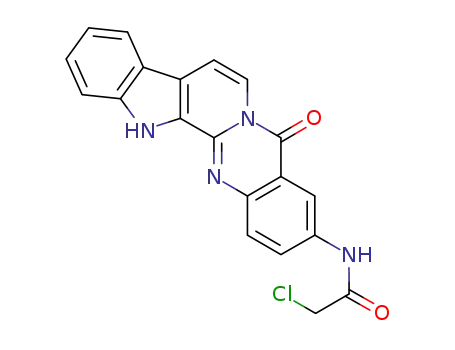 Molecular Structure of 1202403-70-0 (3-(2-chloroacetamido)-7,8-dehydrorutaecarpine)