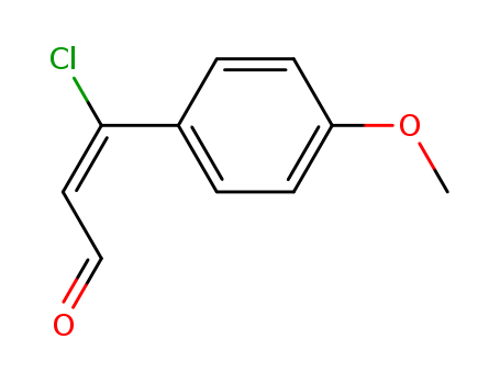 Molecular Structure of 161891-26-5 (2-Propenal, 3-chloro-3-(4-methoxyphenyl)-, (E)-)