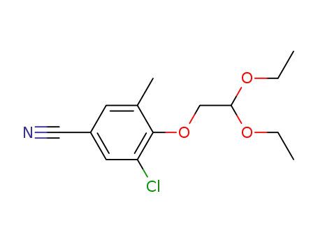 3-chloro-4-(2,2-diethoxyethoxy)-5-methylbenzonitrile