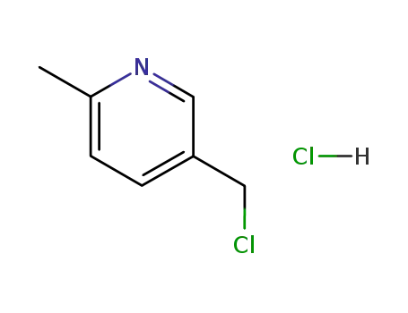 Molecular Structure of 106651-81-4 (2-Methyl-5-chloromethylpyridine hydrochloride)