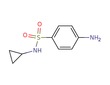 Molecular Structure of 177785-41-0 (4-Amino-N-cyclopropylbenzene-1-sulfonamide)