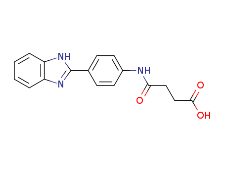 27031-00-1,4-((4-(1H-benzo[d]imidazol-2-yl)phenyl)amino)-4-oxobutanoic acid,4-((4-(1H-benzo[d]imidazol-2-yl)phenyl)amino)-4-oxobutanoic acid