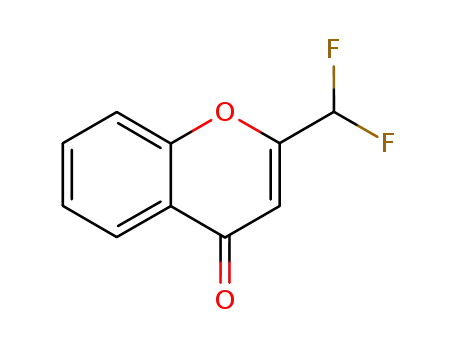 Molecular Structure of 156909-07-8 (4H-1-Benzopyran-4-one, 2-(difluoromethyl)-)
