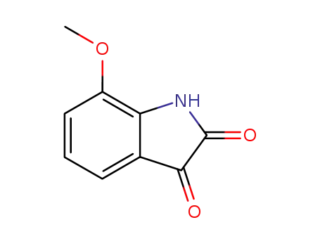Molecular Structure of 84575-27-9 (7-methoxyindoline-2,3-dione)