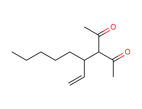 Molecular Structure of 80403-80-1 (2,4-Pentanedione, 3-(1-ethenylhexyl)-)