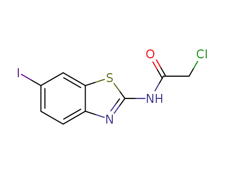 Molecular Structure of 1372894-46-6 (2-chloro-N-(6-iodobenzo[d]thiazol-2-yl)acetamide)