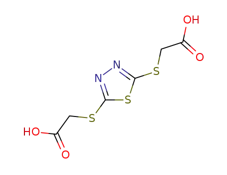 Molecular Structure of 30843-69-7 (1,3,4-Thiadiazole-2,5-dithioacetic acid)