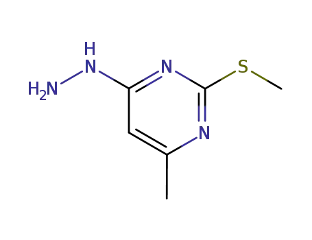 Molecular Structure of 1980-54-7 (4-HYDRAZINO-6-METHYL-2-(METHYLTHIO)PYRIMIDINE)