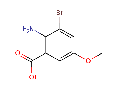 2-Amino-3-bromo-5-methoxybenzoic acid cas no. 887577-86-8 98%