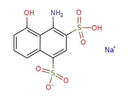 Molecular Structure of 52789-62-5 (1-AMINO-8-NAPHTHOL-2,4-DISULFONIC ACID MONOSODIUM SALT)