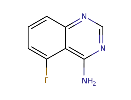 Molecular Structure of 137553-48-1 (4-AMINO-5-FLUOROQUINAZOLINE)